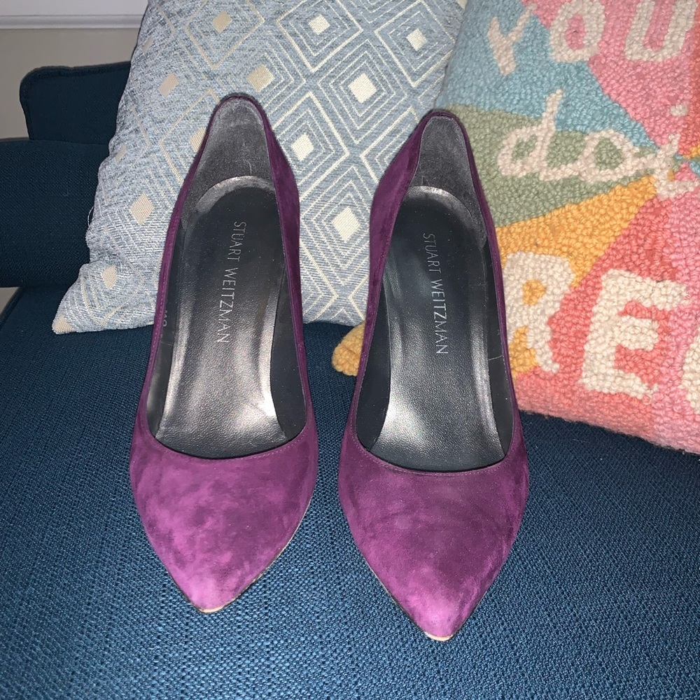 Purple suede high heels - Stuart Weitzman